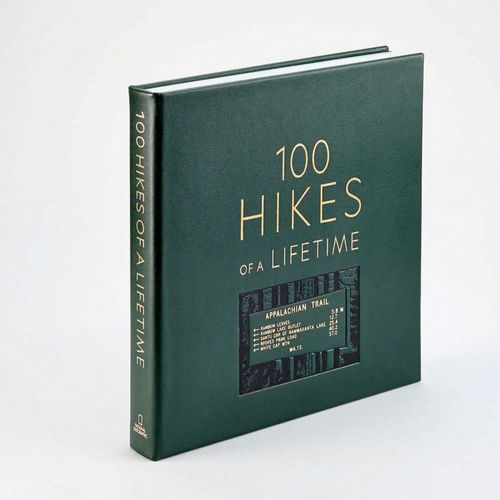 Leather Book - 100 Hikes Of A Lifetime image thumbnail