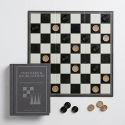 Image of Checkers and Backgammon Vintage Bookshelf Edition