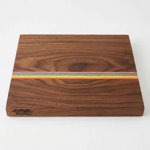 SmorgasBoard Upcycled Rainbow Walnut Cutting/Serving Board image thumbnail