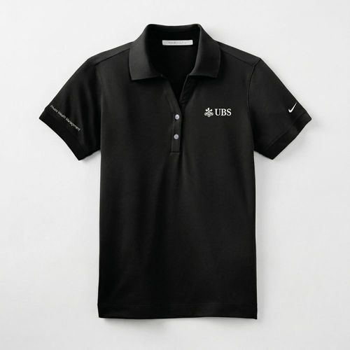 Nike Dri-FIT classic polo - women's black (PWM logo) image thumbnail