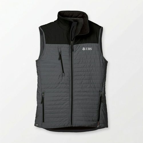 Eco thermolite quilted vest - women's jet black (PWM logo) image thumbnail