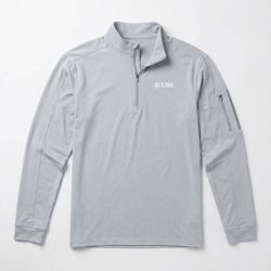 Image of BloqUV performance zip top (PWM logo) - men's soft gray