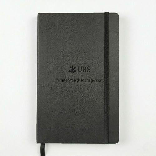 Moleskine classic hardcover ruled notebook (PWM logo) - black image thumbnail