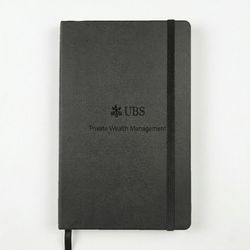 Image of Moleskine classic hardcover ruled notebook (PWM logo) - black