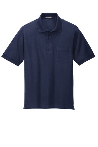 MEN'S BLENDED SILK TOUCH POCKET POLO image thumbnail