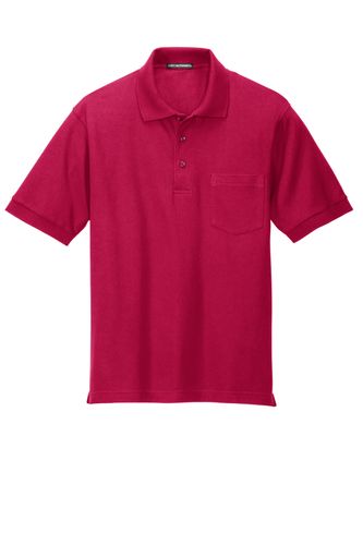 MEN'S BLENDED SILK TOUCH POCKET POLO image thumbnail