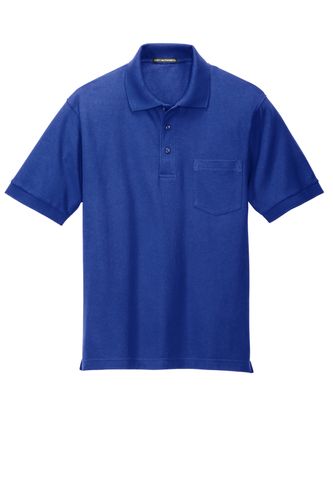 MEN'S BLENDED SILK TOUCH POCKET POLO image thumbnail