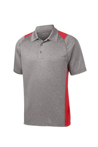 MEN'S LIGHTWEIGHT VINTAGE HEATHER TWO-TONE POLO image thumbnail