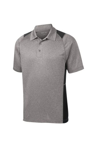 MEN'S LIGHTWEIGHT VINTAGE HEATHER TWO-TONE POLO image thumbnail