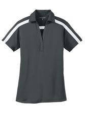 Image of LADIES' PERFORMANCE SILK TOUCH STRIPED POLO