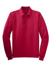 Image of MEN'S BLENDED SILK TOUCH LONG-SLEEVE POLO