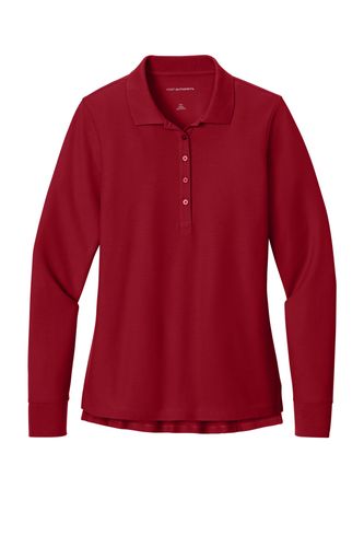 LADIES' PIQUE LONG-SLEEVE POLO image thumbnail