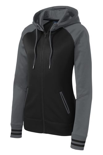 LADIES' VARSITY FULL-ZIP HOODIE image thumbnail