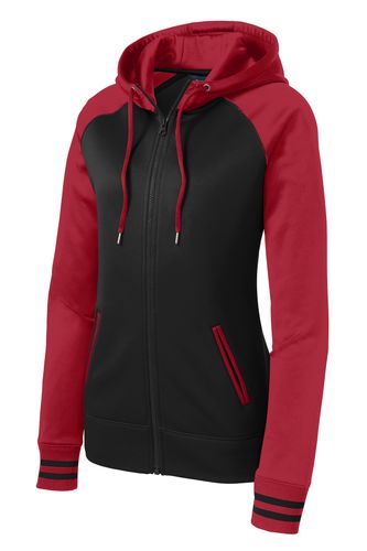 LADIES' VARSITY FULL-ZIP HOODIE image thumbnail