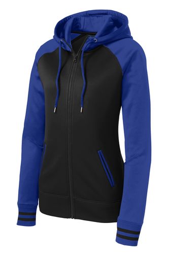 LADIES' VARSITY FULL-ZIP HOODIE image thumbnail