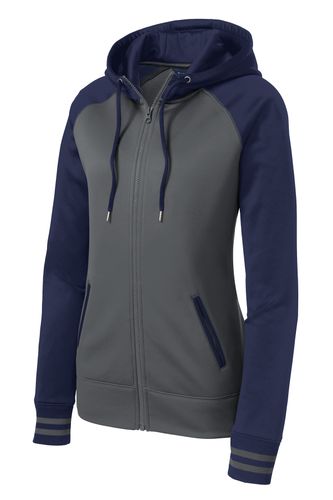 LADIES' VARSITY FULL-ZIP HOODIE image thumbnail