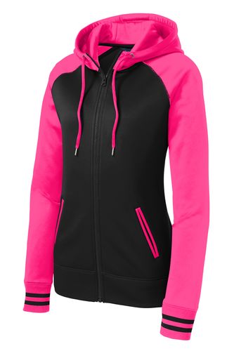 LADIES' VARSITY FULL-ZIP HOODIE image thumbnail