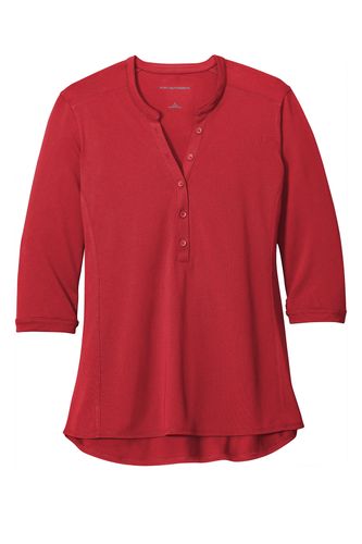 LADIES' UV PIQUE HENLEY image thumbnail