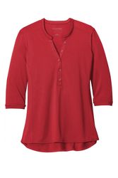 Image of LADIES' UV PIQUE HENLEY