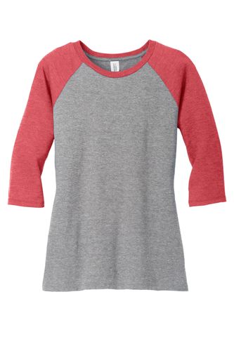 LADIES' 3/4-SLEEVE TRI-BLEND TEE image thumbnail