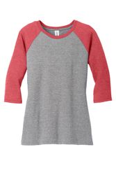 Image of LADIES' 3/4-SLEEVE TRI-BLEND TEE