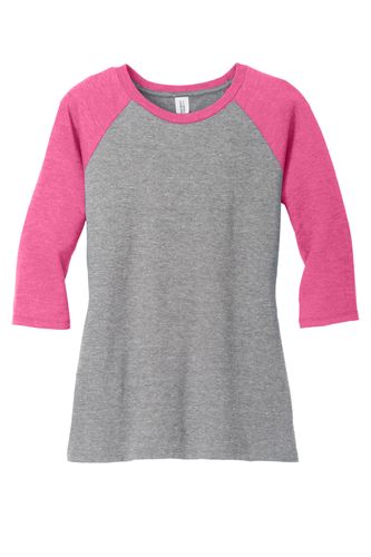 LADIES' 3/4-SLEEVE TRI-BLEND TEE image thumbnail