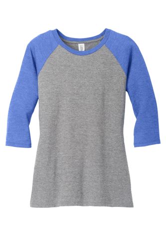 LADIES' 3/4-SLEEVE TRI-BLEND TEE image thumbnail