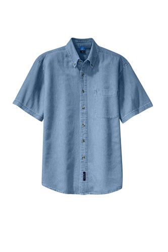 MEN'S SHORT-SLEEVE DENIM SHIRT image thumbnail