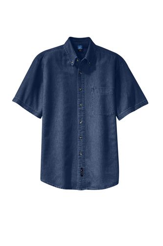 MEN'S SHORT-SLEEVE DENIM SHIRT image thumbnail