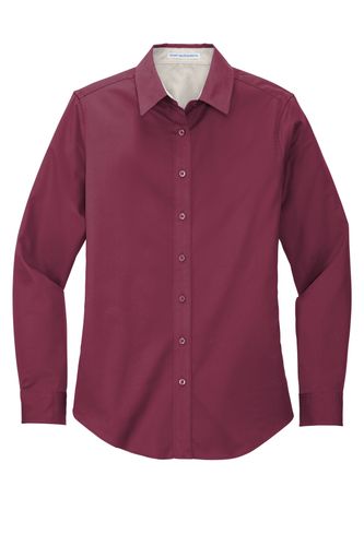 LADIES' LONG SLEEVE EASY CARE BLENDED TWILL image thumbnail
