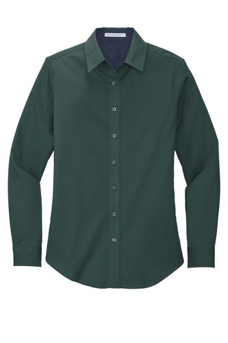 LADIES' LONG SLEEVE EASY CARE BLENDED TWILL image thumbnail