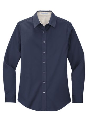 LADIES' LONG SLEEVE EASY CARE BLENDED TWILL image thumbnail