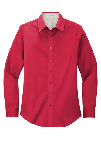 LADIES' LONG SLEEVE EASY CARE BLENDED TWILL image thumbnail