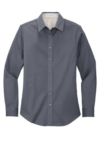 LADIES' LONG SLEEVE EASY CARE BLENDED TWILL image thumbnail