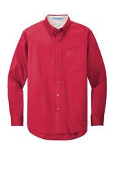 Image of MEN'S LONG SLEEVE EASY CARE BLENDED TWILL
