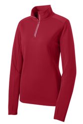Image of LADIES' TEXTURED 1/4-ZIP PULLOVER 