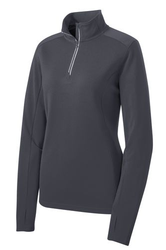 LADIES' TEXTURED 1/4-ZIP PULLOVER  image thumbnail