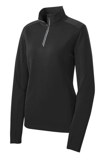LADIES' TEXTURED 1/4-ZIP PULLOVER  image thumbnail