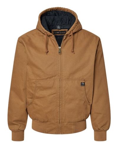 MEN'S DRI DUCK HOODED WORK JACKET image thumbnail