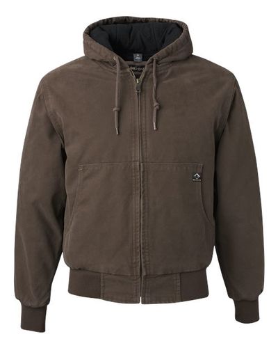 MEN'S DRI DUCK HOODED WORK JACKET image thumbnail
