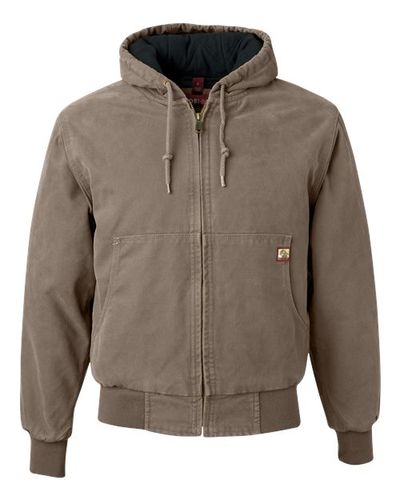 MEN'S DRI DUCK HOODED WORK JACKET image thumbnail