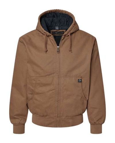 MEN'S DRI DUCK HOODED WORK JACKET image thumbnail