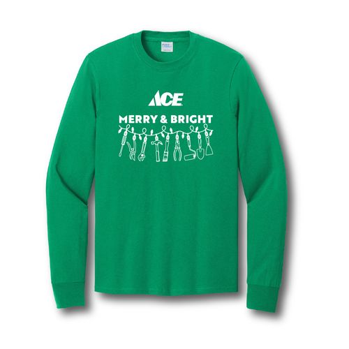 Holiday Merry & Bright Long-Sleeve T-Shirt image thumbnail Holiday Merry & Bright Long-Sleeve T-Shirt image thumbnail