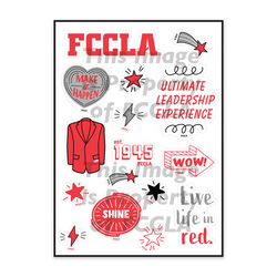 Image of FCCLA Sticker Sheet