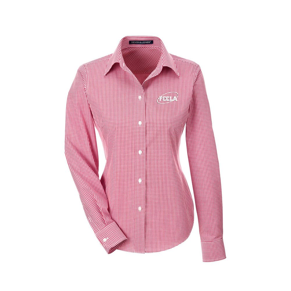 Ladies Check Button Down primary image