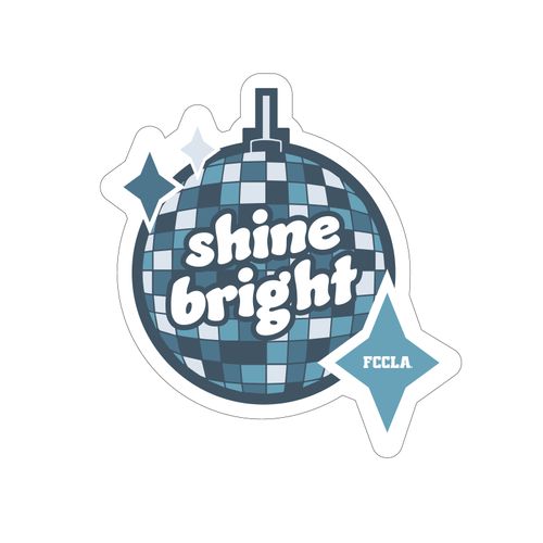 Shine Bright Disco Ball Decal  image thumbnail