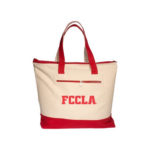 Zippered Cotton Tote image thumbnail
