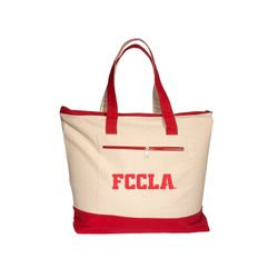 Image of Zippered Cotton Tote
