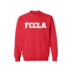 Image of Red Fleece Crewneck