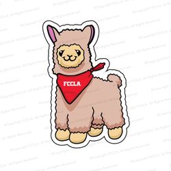 Image of Rosie the Llama Decal